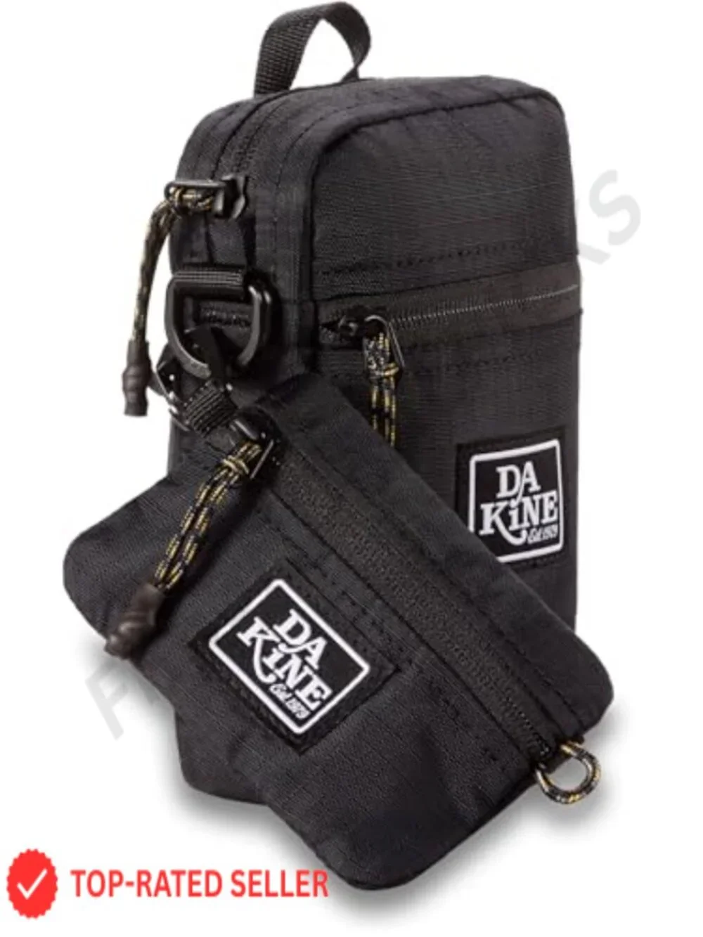 Men's Slim Recycled Nylon Zip Wallet with Key Clip & Velcro Pocket